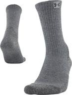 ultimate comfort for adults: under armour hitch cushion crew socks, 1-pair logo