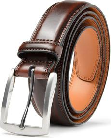 img 4 attached to 👔 Dress to Impress with Men’s Leather Waist Belts – Essential Men's Accessories