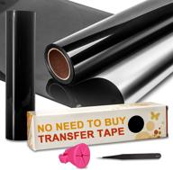 🖤 1st edition premium black permanent vinyl roll - reverse weeding, no transfer tape required - 12”x 30ft - compatible with cricut, silhouette, and cameo cutters logo