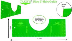 img 2 attached to Tazzy's Ultimate T-Shirt Ruler Guide for Precise Vinyl Alignment and Heat Pressing - Ideal for HTV, SVG, and More