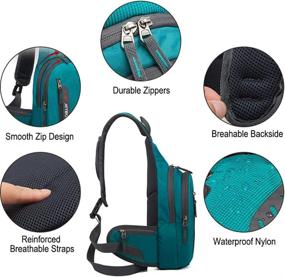 img 3 attached to Peicees Shoulder Crossbody Backpack Daypack Outdoor Recreation