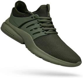 img 3 attached to 👟 Ultimate Performance: Troadlop Men's Non-Slip Running Shoes - Lightweight, Breathable Sneakers for Sports, Gym, and Work