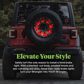 img 2 attached to Spare Tire 3Rd Third Brake Light For Jeep Wrangler [5 X 4