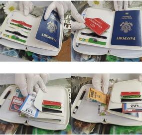 img 2 attached to Streamline Your Travel with LaRolls Leather Passport Wallets Organizer