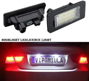 img 4 attached to 🚗 Enhance Your BMW's Exterior with Lightdu License Plate Lamp - Easy Plug and Play for BMW 1 3 5 Series X1 X3 X5 X6 M3 (E82/F30/F10/525i/F25/ E70) - Upgrade to 6000K Pure White LED Light!