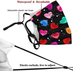 img 1 attached to Prientomer Hearts Washable Balaclava Filters