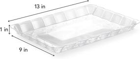 img 3 attached to 🍽️ Convenient and Durable Disposable Plasticpro Plastic Serving Trays for Easy Serving"