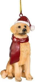 img 4 attached to Full Color Christmas Golden Retriever Ornaments by Design Toscano - Holiday Dog Xmas Decor