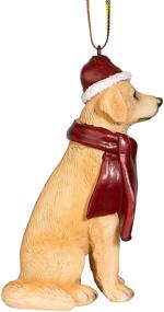 img 3 attached to Full Color Christmas Golden Retriever Ornaments by Design Toscano - Holiday Dog Xmas Decor