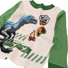 img 2 attached to Universal Jurassic Cotton Pajamas Attack Boys' Clothing