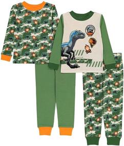 img 4 attached to Universal Jurassic Cotton Pajamas Attack Boys' Clothing