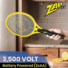 img 3 attached to ZAP IT! Bug Zapper Racket - Battery Powered, 2xAA Included - 3,500 Volt Bug Zapper - Effective Insect Solution