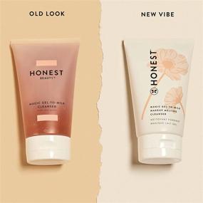 img 2 attached to 🧼 Honest Beauty Magic Gel-to-Milk Cleanser: Pink Kaolin Clay & Water Formula, EWG Certified | Dermatologist & Ophthalmologist Tested | Cruelty-Free, 4 fl. oz.