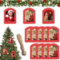 12 pieces valentine's day door type glitter photo frame ornaments: perfect gifts for tree decoration and holiday picture frame – ideal for valentine's day and christmas party favor логотип