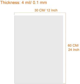 img 3 attached to 30 Pack of 4mil Blank Stencil Material Sheets - Mylar Template for Stencils, 12 x 24 inches