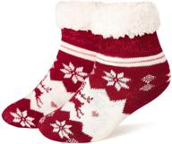 christmas slipper grippers stockings for girls' clothing, socks & tights logo