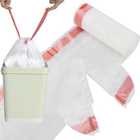 img 3 attached to 🗑️ Pekky 13 Gallon Kitchen Drawstring Trash Bags: Heavy-Duty, Clear, 105-Count Solution for Easy Waste Disposal