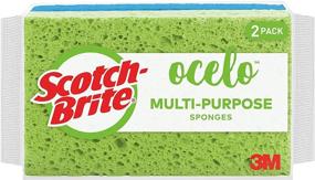 img 1 attached to Scotch-Brite ocelo Utility Sponge Set, Assorted Colors, Pack of 2