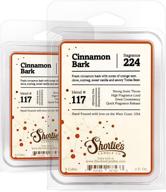 🕯️ shortie's candle company cinnamon bark wax melts multi pack - formula 117-2 highly scented bars - essential & natural oils - bakery & food air freshener cubes collection: buy now! логотип