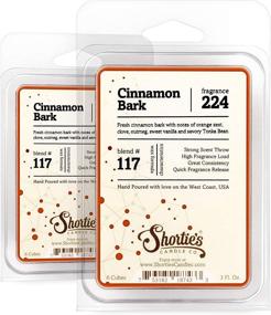 img 4 attached to 🕯️ Shortie's Candle Company Cinnamon Bark Wax Melts Multi Pack - Formula 117-2 Highly Scented Bars - Essential & Natural Oils - Bakery & Food Air Freshener Cubes Collection: Buy Now!