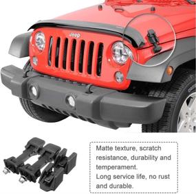 img 2 attached to High-Quality A ABIGAIL Wrangler TJ Hood Latch and Lock Kit for 2007-2016 Jeep Wrangler TJ - Reliable Hood Catches Included!