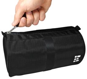 img 4 attached to 🚿 Water Resistant Hanging Toiletry Bag - Compact Dopp Organizer for Travel Accessories - Shaving Bag with Rip-Stop Nylon