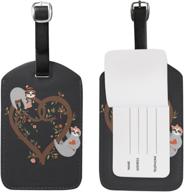 use4 cactus watercolor luggage suitcase travel accessories for luggage tags & handle wraps logo