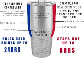 img 2 attached to 🏌️ Funny Golf 30oz Large Stainless Steel Travel Tumbler Mug Cup with Lid - Perfect Gift For Golfer Dad, Grandpa, or Golf Ball Enthusiast