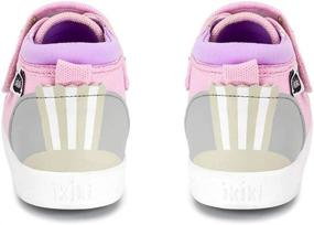 img 2 attached to 👟 Ikiki Bubblegum Boys' Adjustable Squeaker Toddler Sneaker Shoes