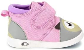 img 1 attached to 👟 Ikiki Bubblegum Boys' Adjustable Squeaker Toddler Sneaker Shoes