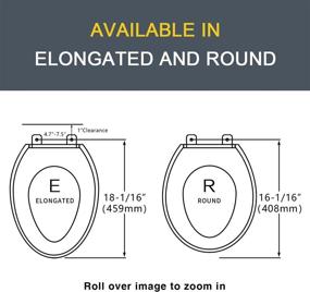 img 1 attached to 🚽 ZMJH ZMA102DS-W Electronic Smart Bidet Toilet Seat: Self Cleaning Hydroflush, Hybrid Heating, Heated Dryer, Nightlight, Vortex Wash, Remote Control - White (Round)