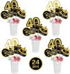 centerpiece sticks 40th decorations accessories 40th sticks cheers logo