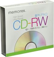 носители memorex 32020022409 8x-12x cd-rw (набор из 5 штук в элегантных кейсах jewel) логотип