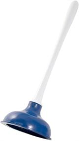 img 2 attached to 🚽 PlumbCraft Toilet Plunger and Cleaning Brush Combo Kit with Caddy – Durable, Heavy-Duty Toilet Brush and Plunger for Most Toilet Types with Sanitary Storage (White/Blue)