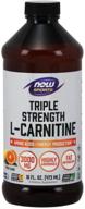 now sports nutrition triple strength l-carnitine liquid - 3000 mg, citrus flavor, 16-ounce logo