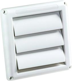 img 3 attached to 🏠 Deflecto Supurr-Vent Louvered Outdoor Dryer Vent Cover, 4" Hood, White - Effective Ventilation Solution for Your Home