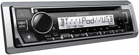 img 1 attached to 🛥️ Kenwood KMR-D378BT Boat Stereo Receiver - Marine CD Player with Alexa, Bluetooth, Auxiliary Input, and Sirius Compatibility