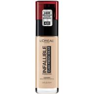 💄 l'oreal paris makeup infallible fresh wear foundation - true beige: 24 hour stay and 1 fl. ounce logo