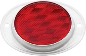 img 1 attached to United Pacific 30710 Reflector,Red: Maximizing Safety and Visibility with a Brilliant Red Glow