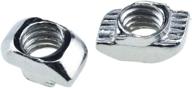 30-pack binzzo sliding t slot nuts 2020 series m5: nickel plated carbon steel half round roll-in sliding 6mm slot aluminum profile accessories for 20 x 20 series t slot aluminum profiles logo