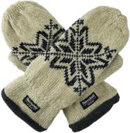 bruceriver snowflake thinsulate xl men's accessories: cozy gloves & mittens logo