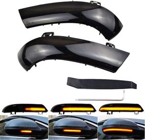 img 4 attached to Enhance Safety & Style: Dynamic Sequential LED Side Mirror Turn Signal for VW Golf 5 GTI, Jetta MK5, Passat B6, B5.5, Eos R32, Rabbit