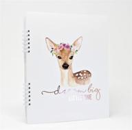 🦊 woodland creatures baby memory book and shower advice journal. 9.25"x7.5", 130 blank pages. perfect keepsake baby gift, nursery decorations, scrapbook, and pregnancy journal. logo