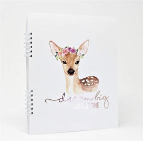 img 4 attached to 🦊 Woodland Creatures Baby Memory Book and Shower Advice Journal. 9.25"x7.5", 130 Blank Pages. Perfect Keepsake Baby Gift, Nursery Decorations, Scrapbook, and Pregnancy Journal.