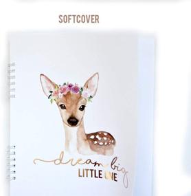 img 1 attached to 🦊 Woodland Creatures Baby Memory Book and Shower Advice Journal. 9.25"x7.5", 130 Blank Pages. Perfect Keepsake Baby Gift, Nursery Decorations, Scrapbook, and Pregnancy Journal.