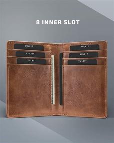 img 2 attached to Sleek Bifold Leather Wallet with RFID-blocking - For Stylish Men's Wallets, Card Holders & Money Organizers