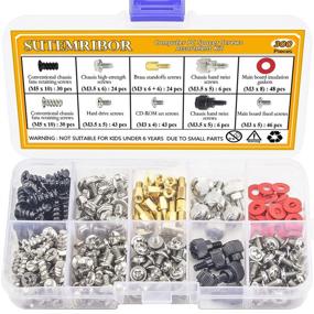 img 4 attached to 🔩 Sutemribor 300PCS PC Screw Standoffs Kit for Hard Drive, Computer Case, Motherboard, Fans, Power Graphics