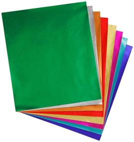 img 4 attached to 🎨 Hygloss Products Metallic Foil Paper Sheets - Vibrant Assorted Colors - 24 Sheets Pack - 8.5 x 10 Inches