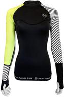 👚 upf 50+ long sleeve rash guard swimsuit tunic for women - swim shirt rashguard coverup top logo