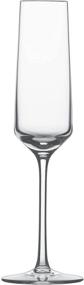 img 4 attached to Zwiesel Pure Stemware Collection, Set of 4, Champagne Flute Glasses with Effervescence Points